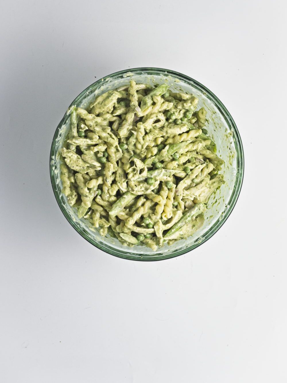 Creamy Pesto Chicken Pasta Salad Process Photo