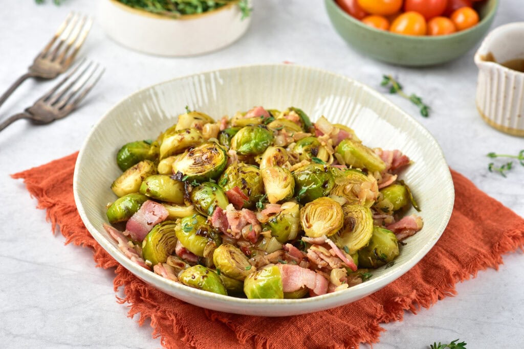 Balsamic Bacon Brussels Sprouts