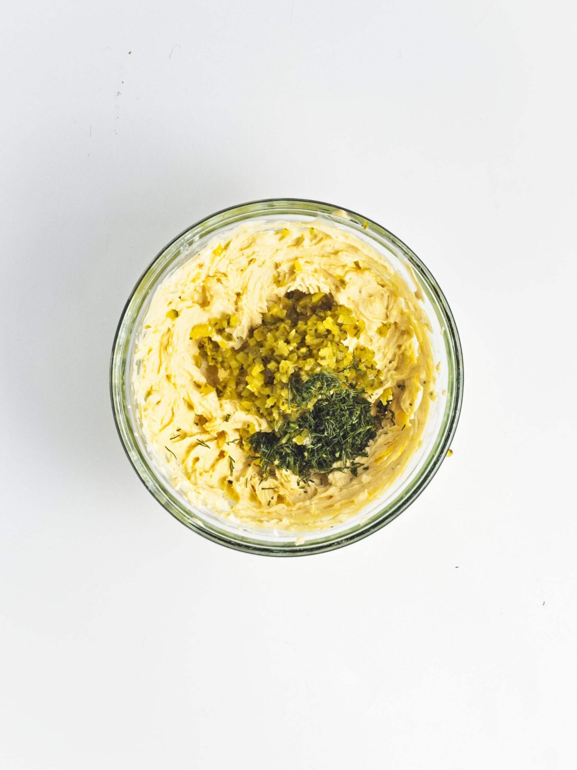 Dill Pickle Deviled Eggs Process Photo
