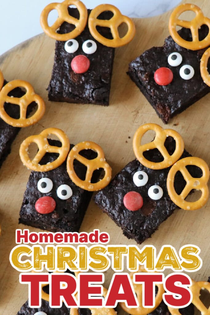 Festive Christmas Treats-Christmas Rudolph Brownies