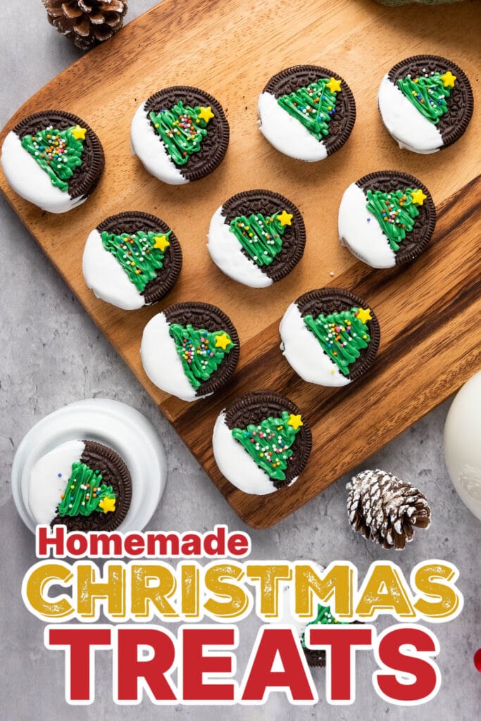 Festive Christmas Treats-Christmas Tree Oreos