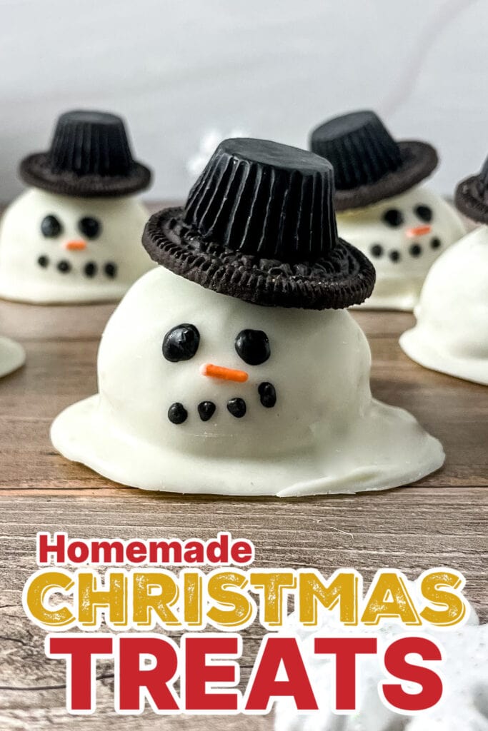 Festive Christmas Treats-Cookie Dough Snowman Truffles