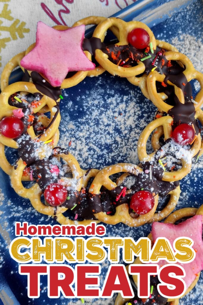 Festive Christmas Treats-Edible Christmas Wreath