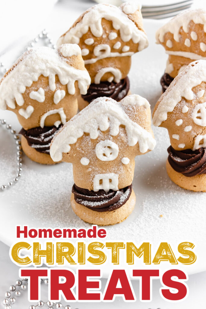 Festive Christmas Treats-Gingerbread House Macarons