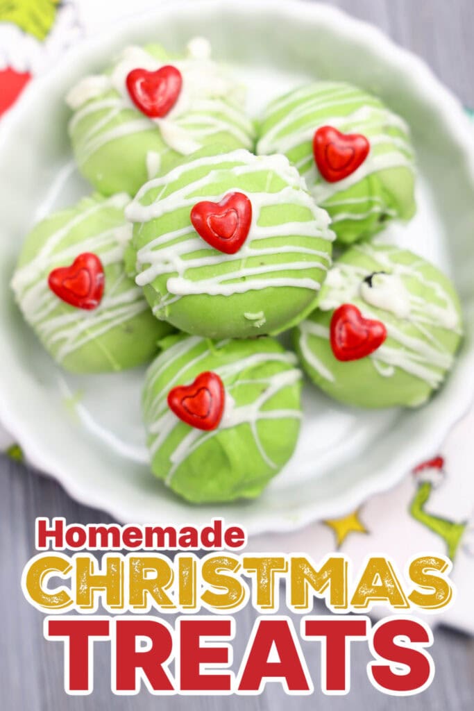 Festive Christmas Treats-Grinch Oreo Balls