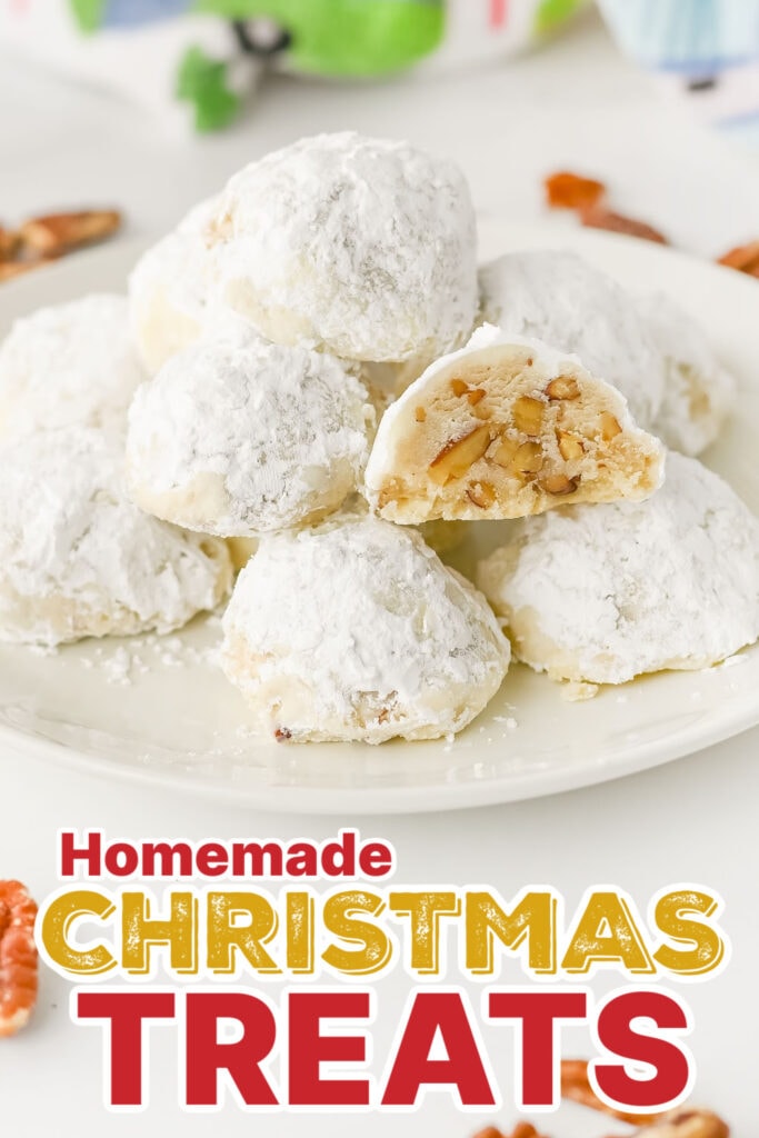 Festive Christmas Treats-Pecan Snowball Cookies