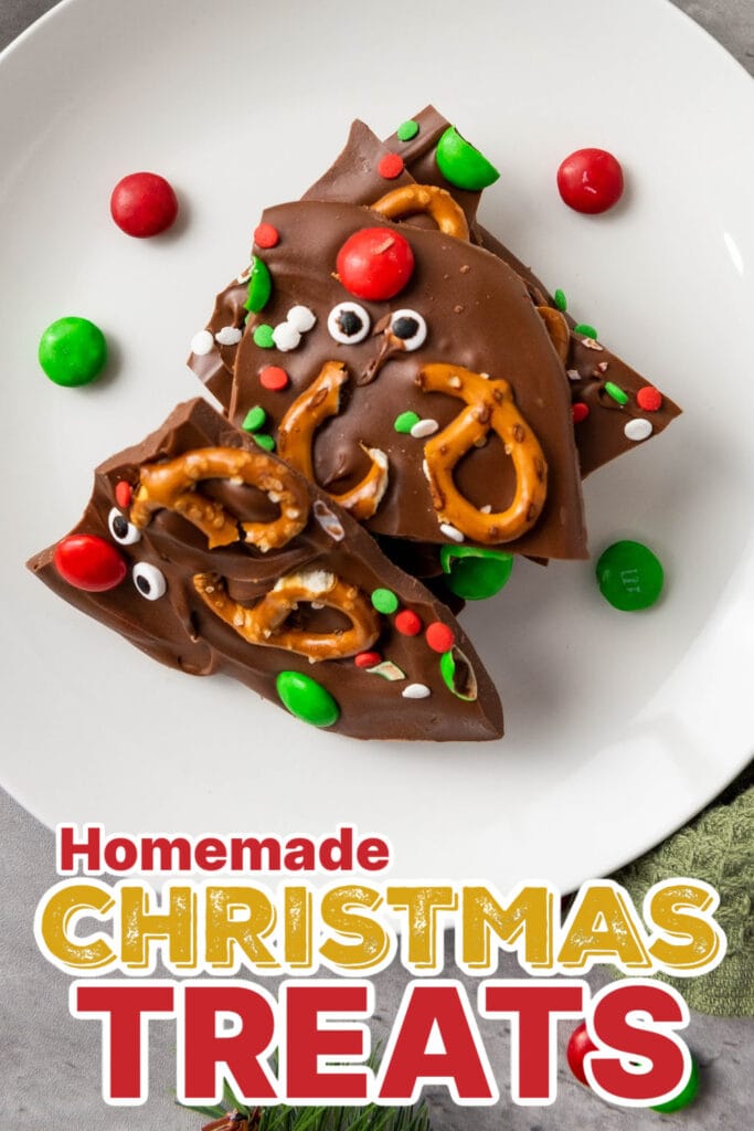 Festive Christmas Treats-Reindeer Chocolate Bark