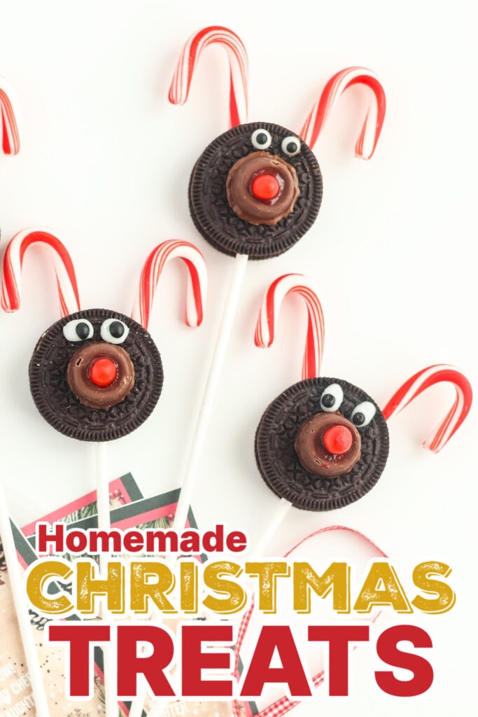 Festive Christmas Treats-Reindeer Oreo Pops