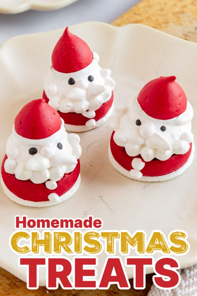 Festive Christmas Treats-Santa Claus Meringue Cookies