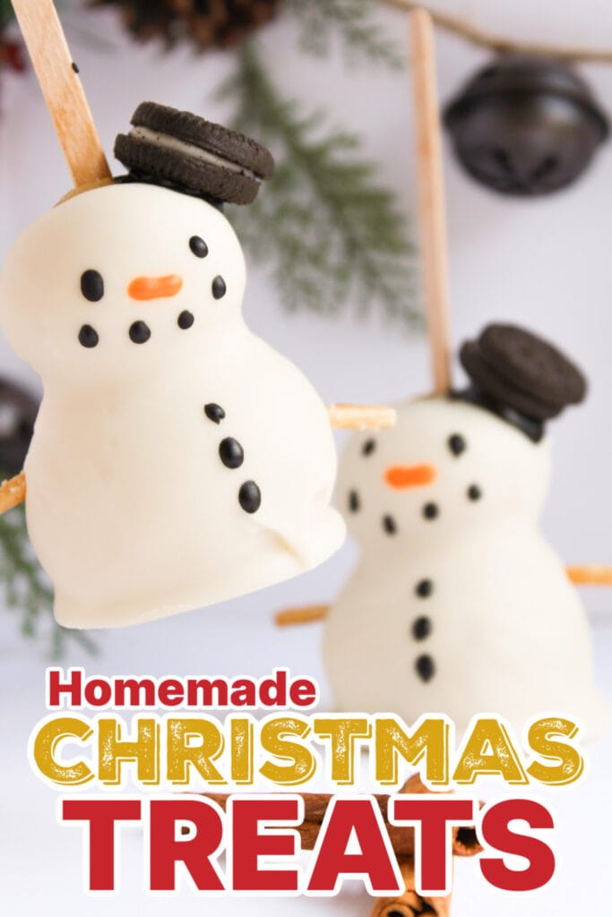 Festive Christmas Treats-Snowman Cake Pops