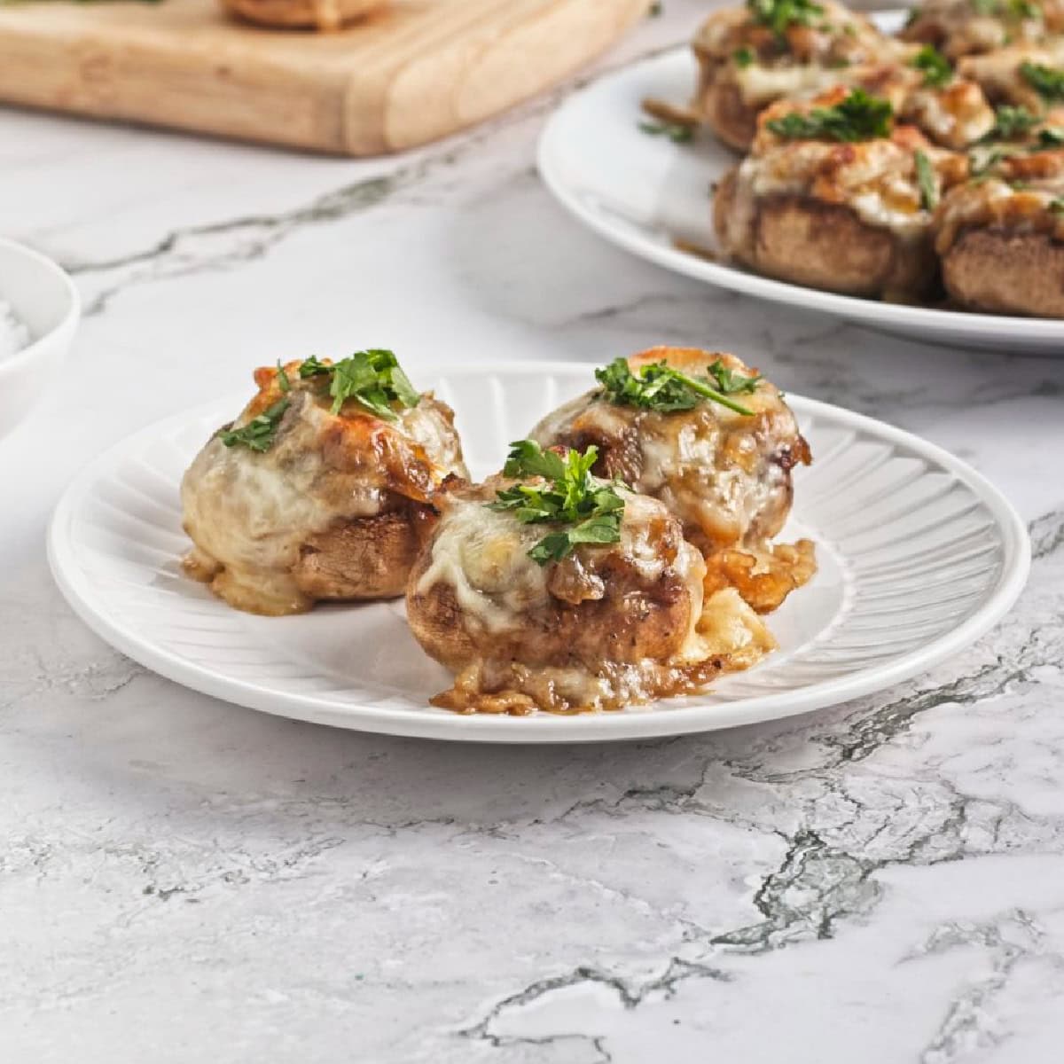 French Onion Soup Stuffed Mushrooms featured image copy