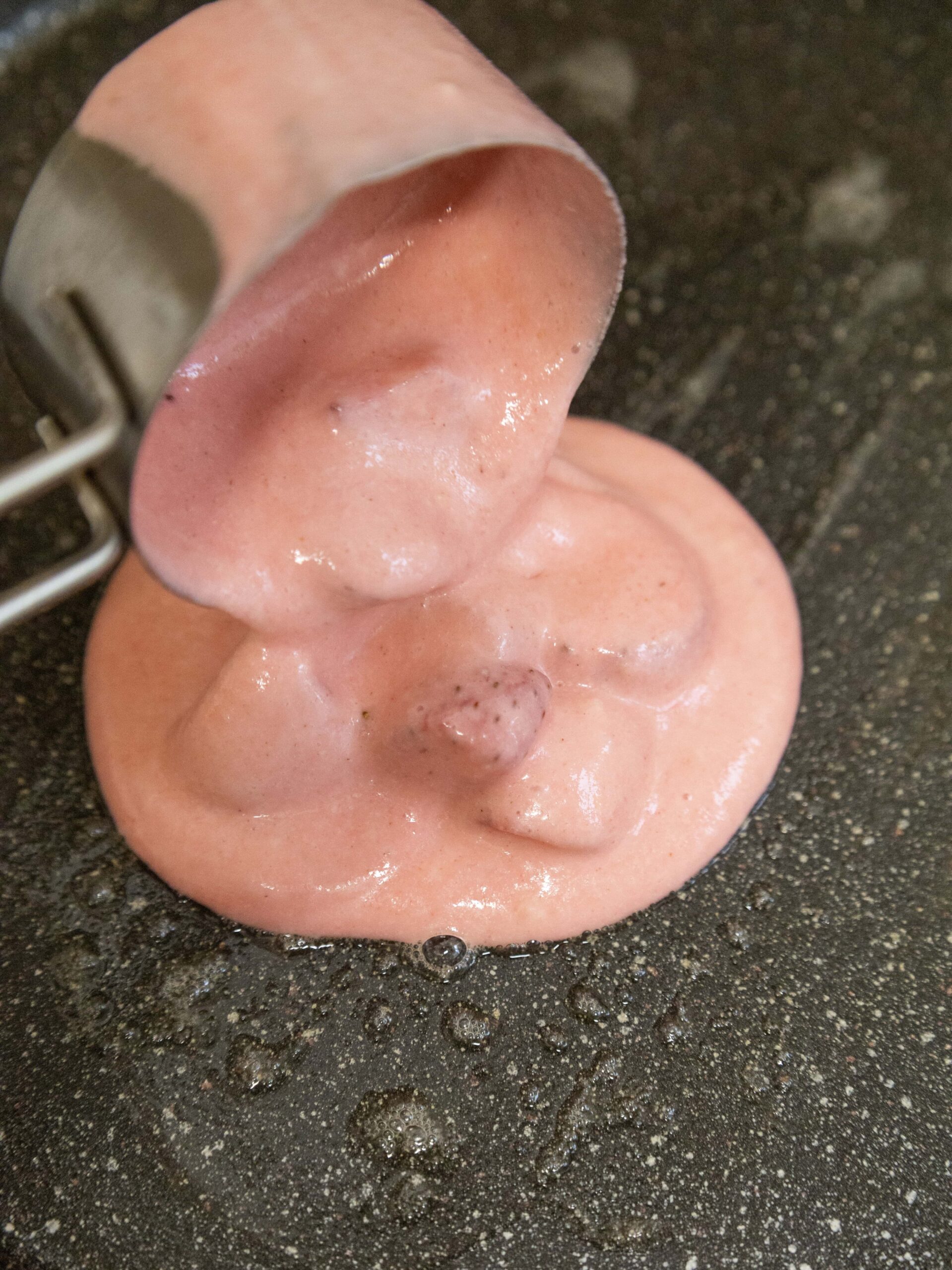 Strawberry Delight Pancakes Process Photo