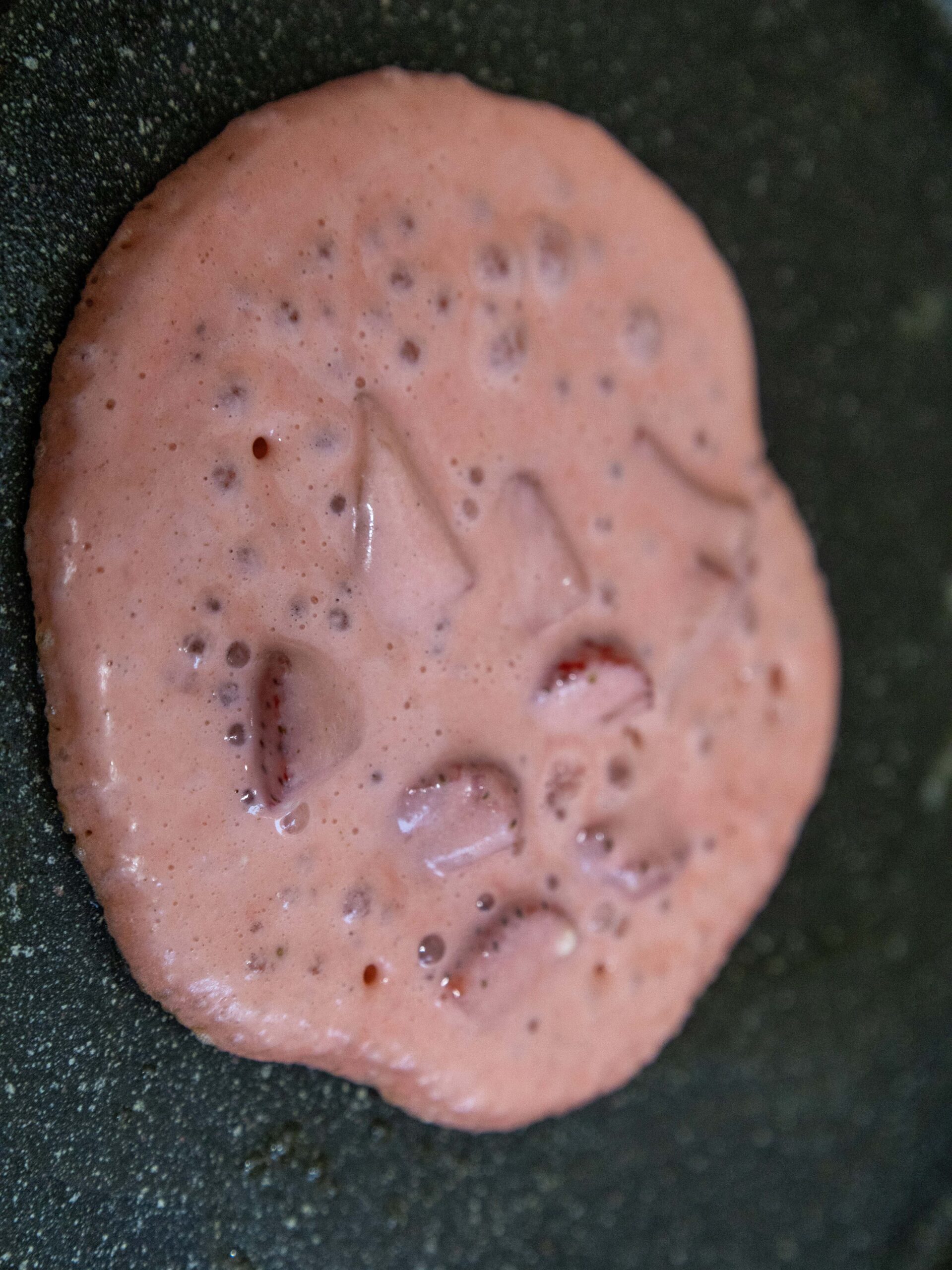 Strawberry Delight Pancakes Process Photo