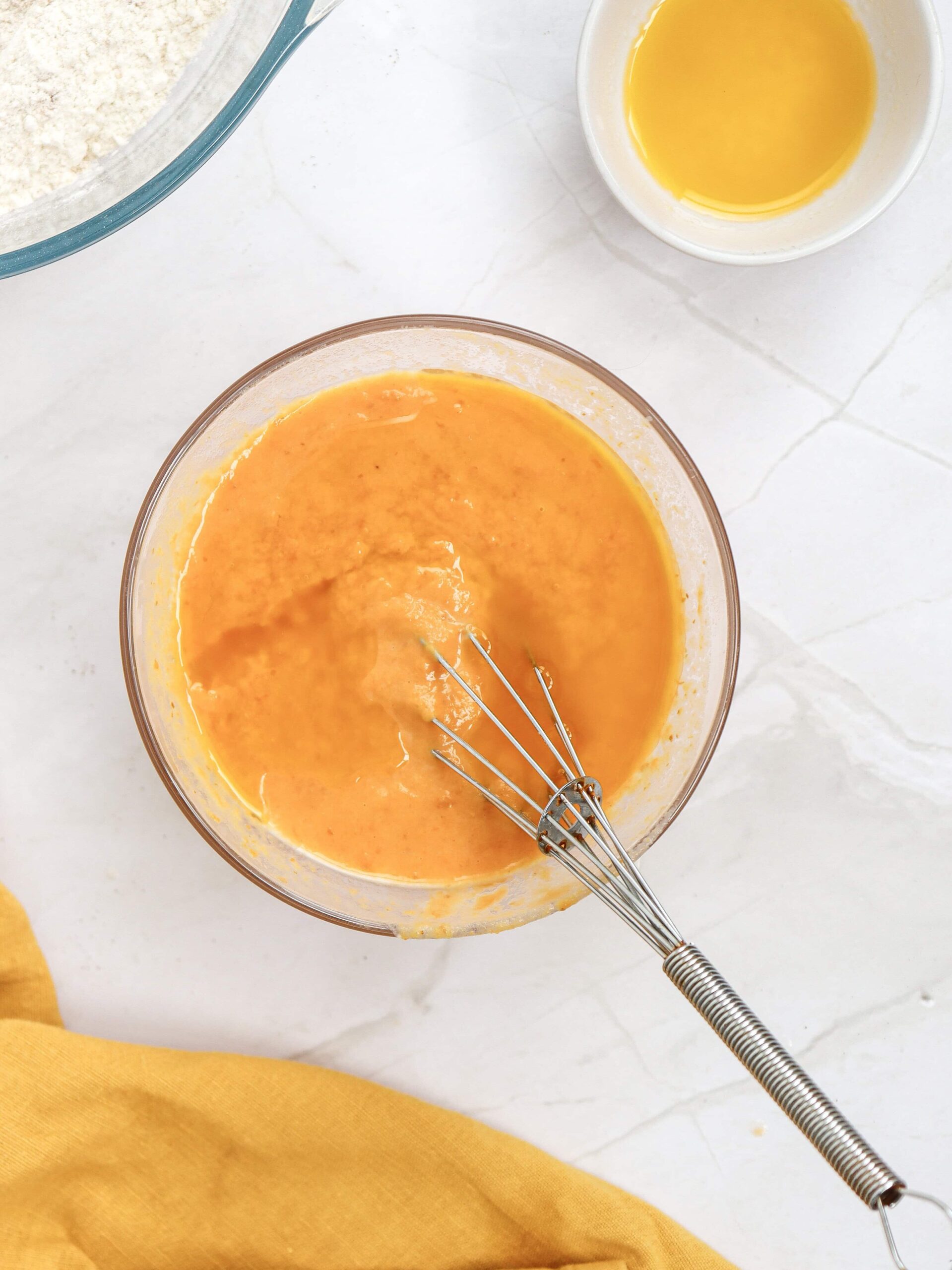 Pumpkin Pancakes Process Photo