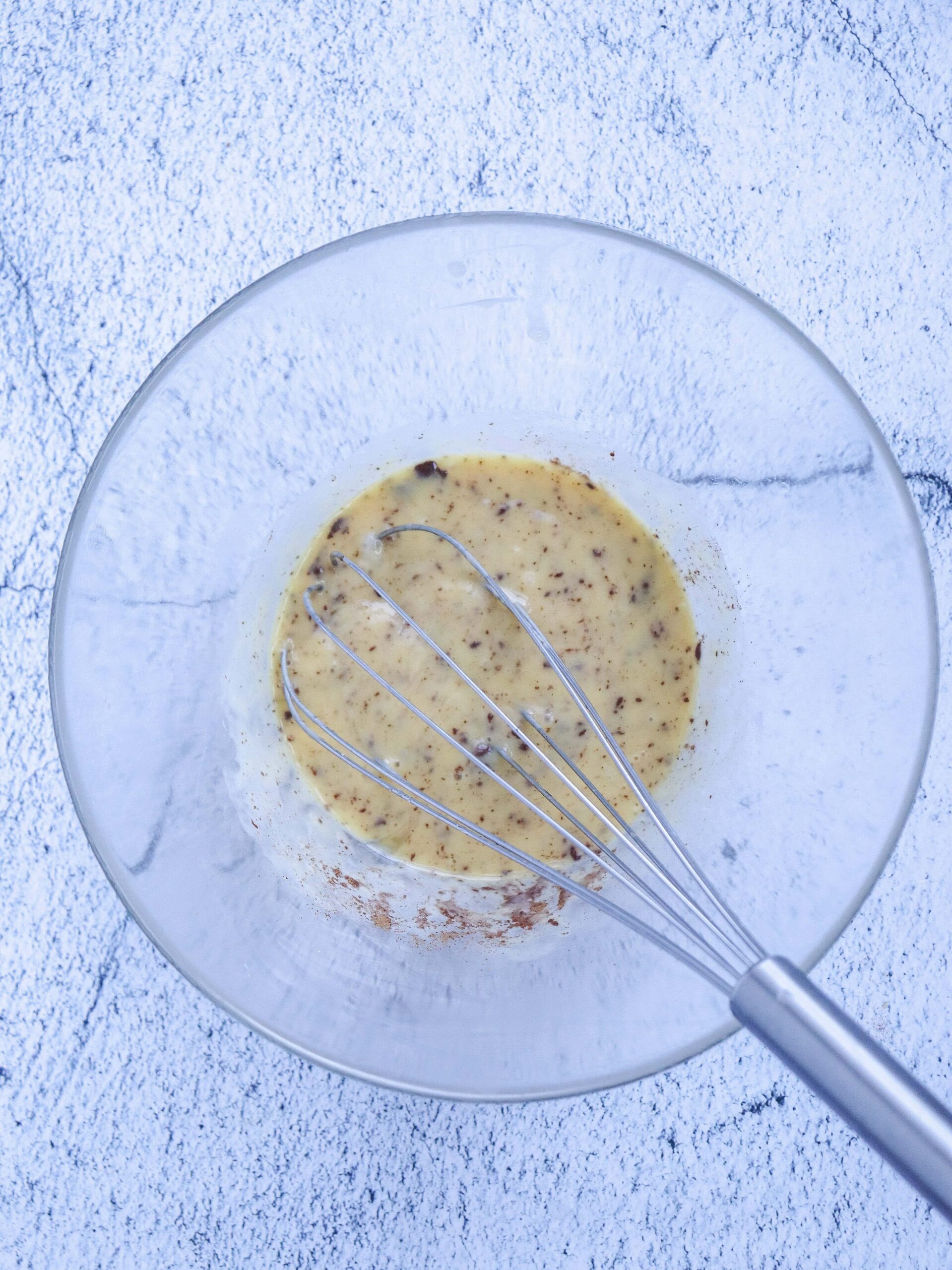 Eggnog French Toast with Sourdough Process Photo