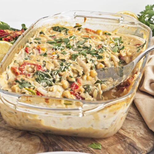 Marry Me Chickpeas and Orzo