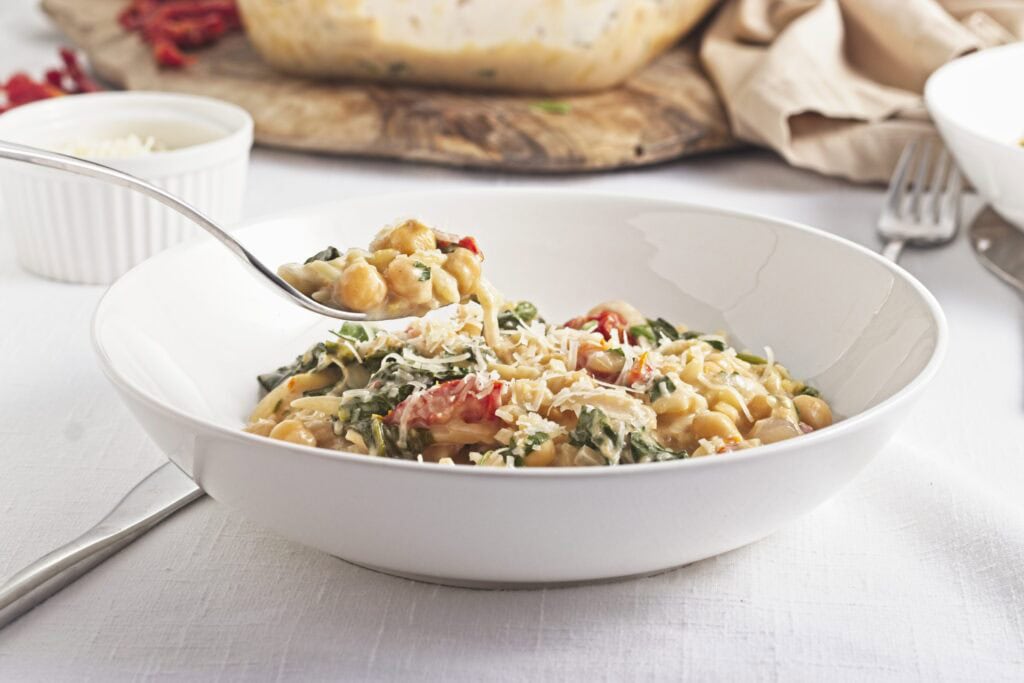 Marry Me Chickpeas and Orzo 