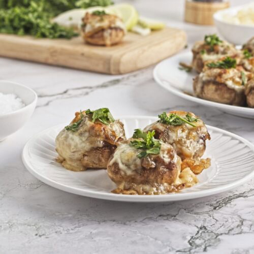 French Onion Soup Stuffed Mushrooms