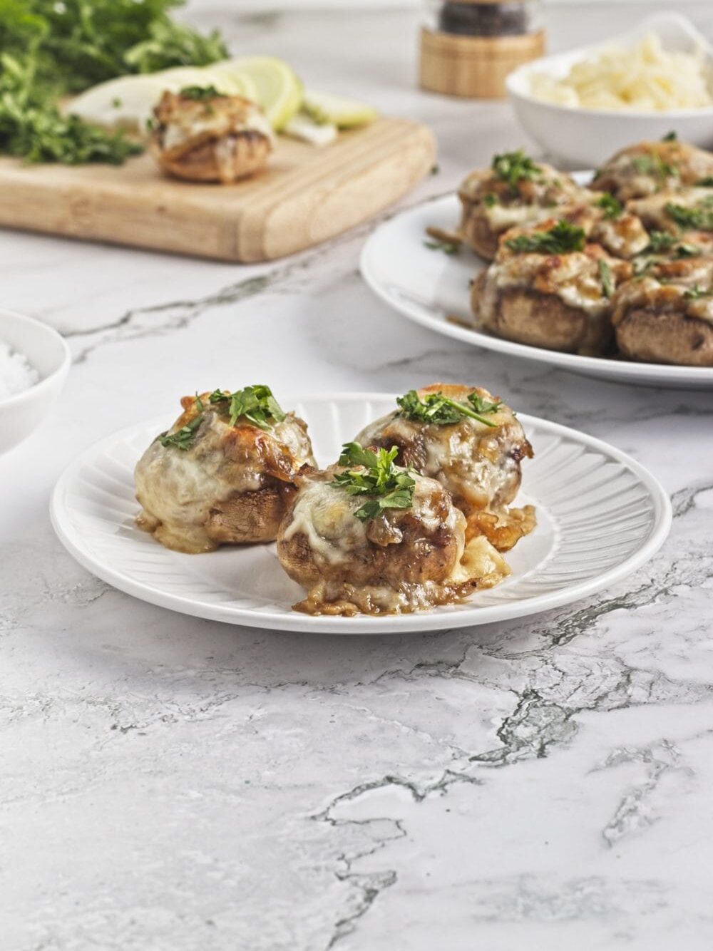 French Onion Soup Stuffed Mushrooms