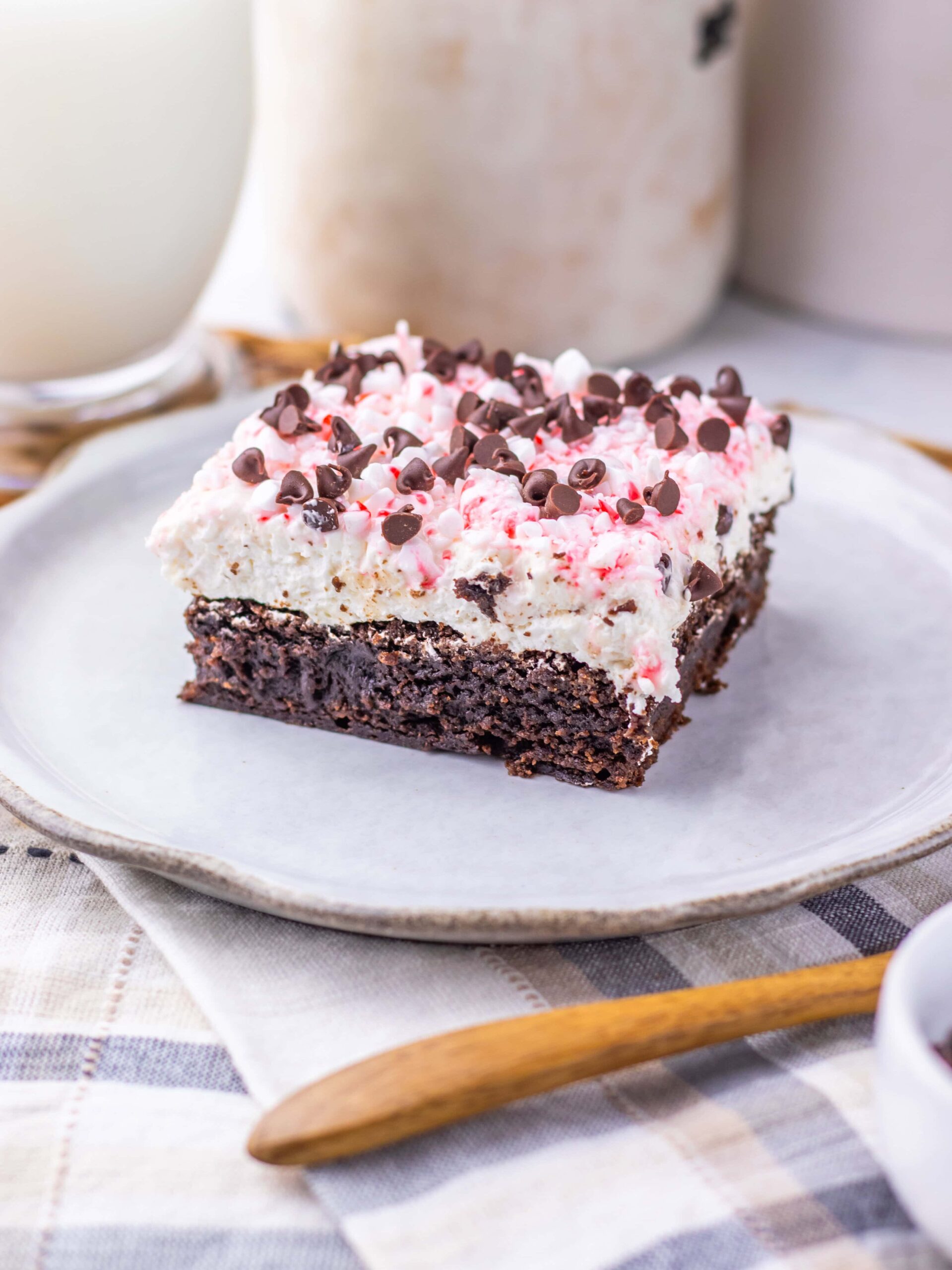 Peppermint Brownie Cheesecake Bars