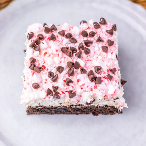 Peppermint Brownie Cheesecake Bars