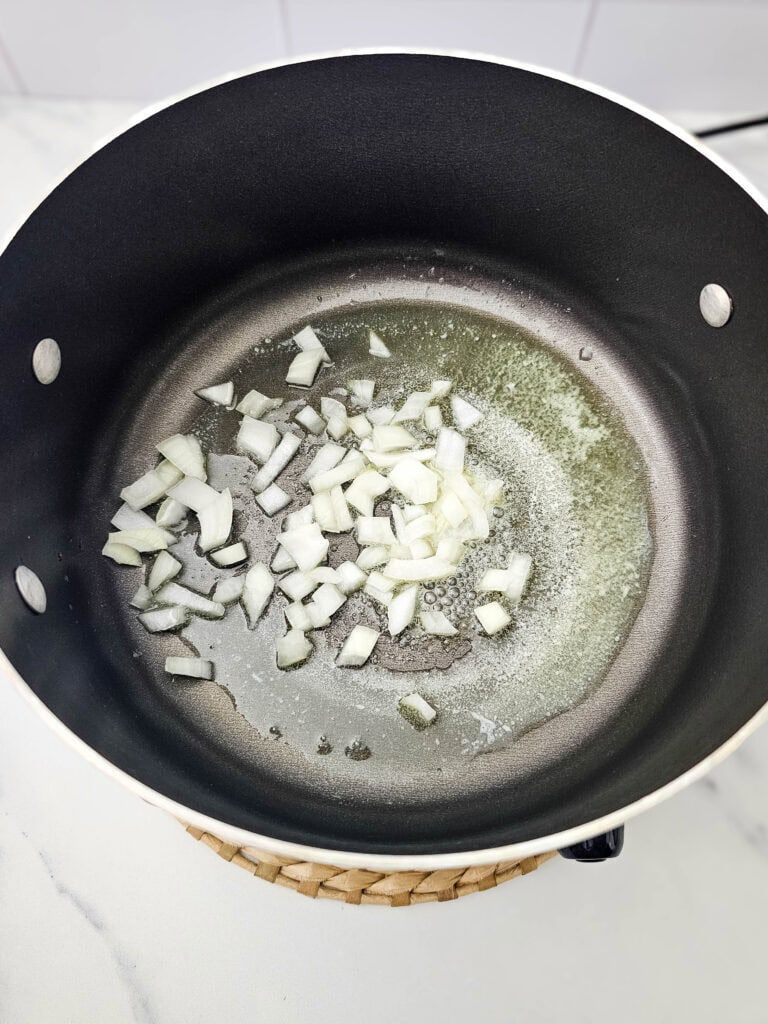 Velveeta Cheese Broccoli Soup Process Photo