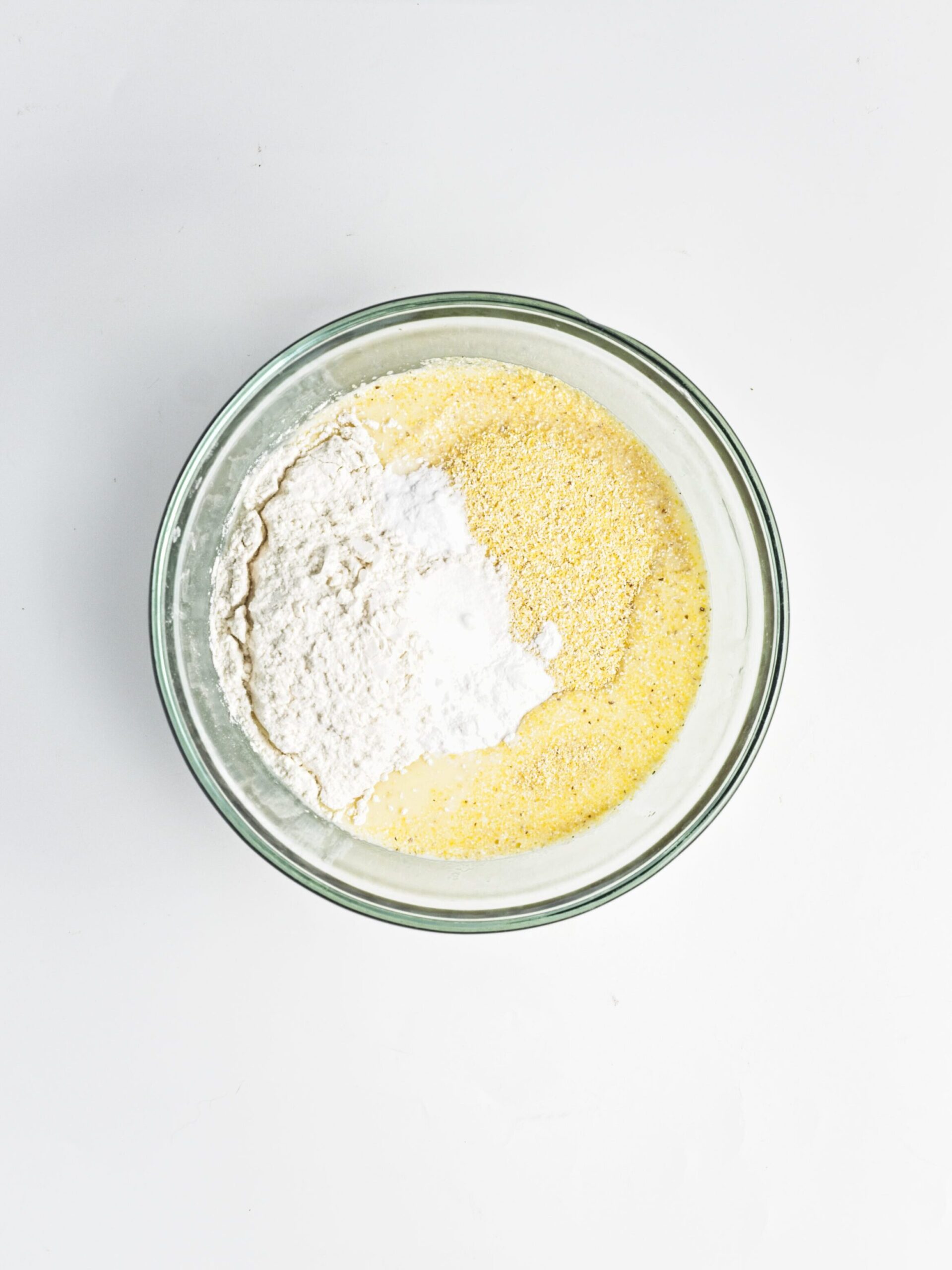 Brown Butter Skillet Cornbread Process Photo