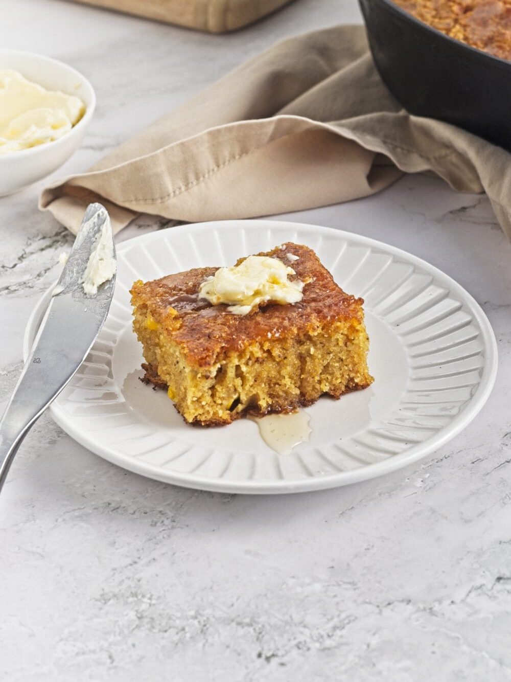 Brown Butter Skillet Cornbread