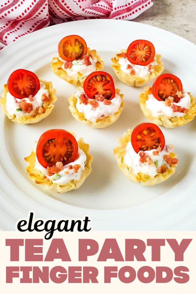 Tea Party Finger Food-BLT Phyllo Bites