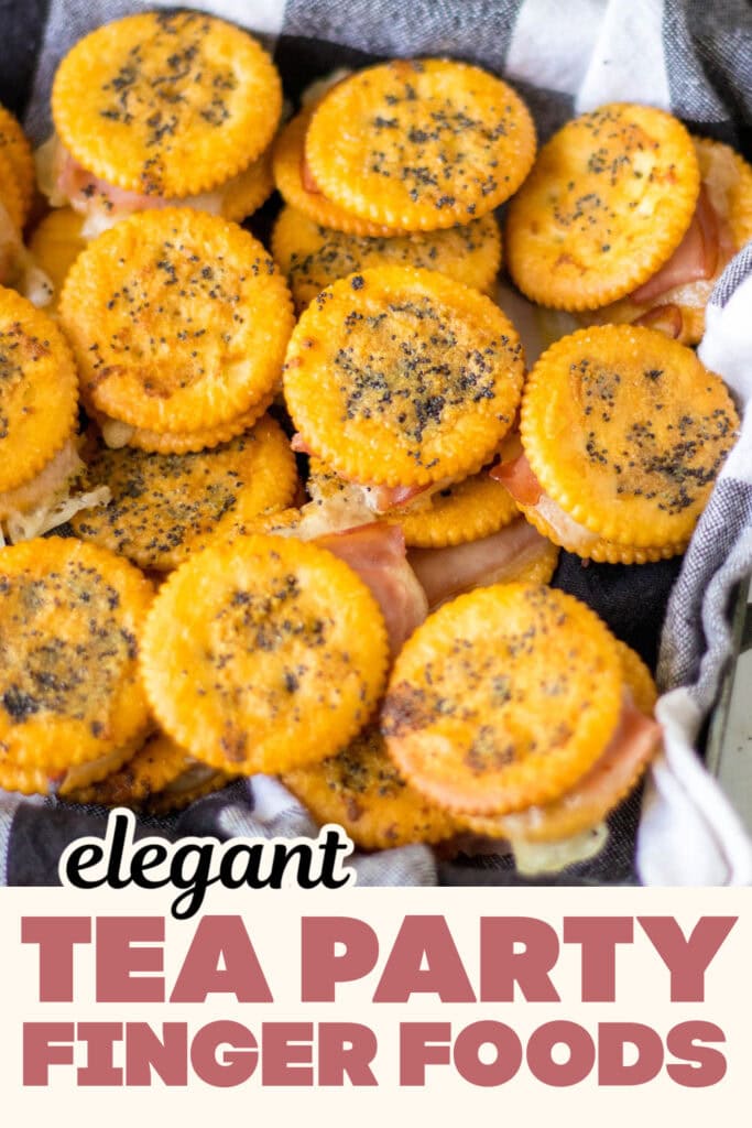 Tea Party Finger Food-Buttery Ritz Ham Sandwiches