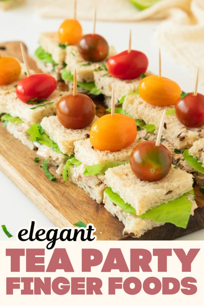 Tea Party Finger Food-Classic Tuna Tea Sandwiches