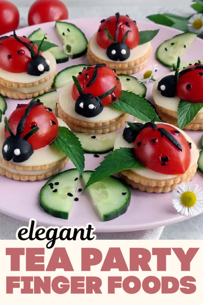 Tea Party Finger Food-Ladybug Appetizer