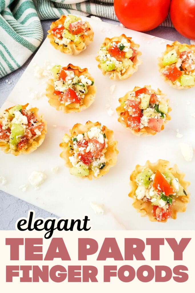 Tea Party Finger Food-Mediterranean Feta Bites