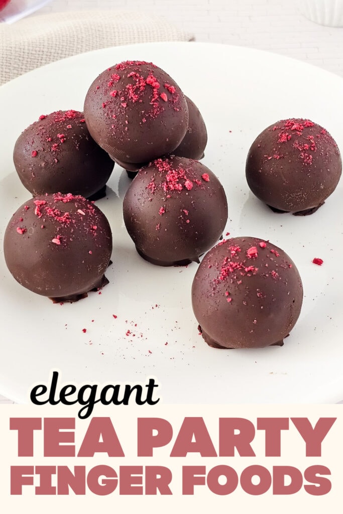 Tea Party Finger Food-Raspberry Chocolate Truffles