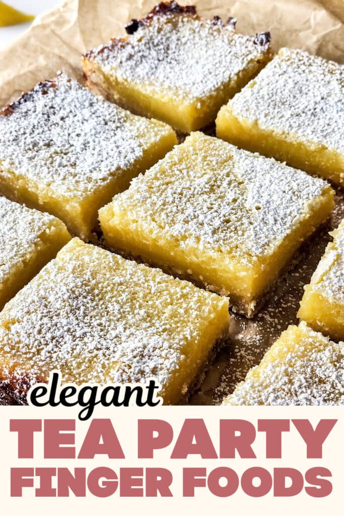 Tea Party Finger Food-Simple Lemon Bars