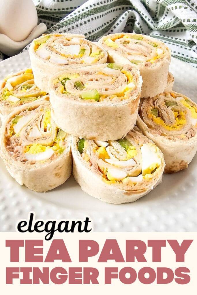 Tea Party Finger Food-Tuna Salad Pinwheels