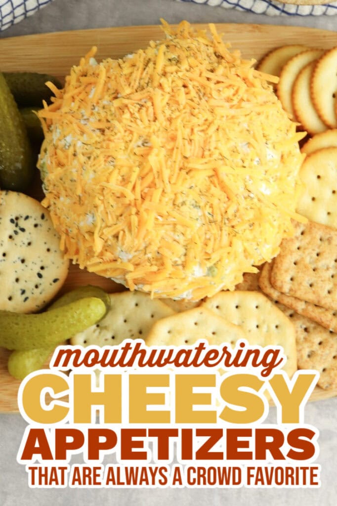 cheesy appetizers -Cheddar Pickle Cheese Ball