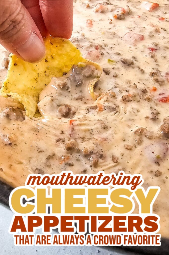 cheesy appetizers - Queso Blanco Rotel Dip