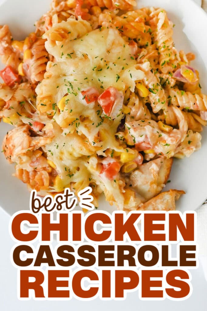 chicken casserole recipes - BBQ Ranch Chicken Pasta Bake Casserole copy