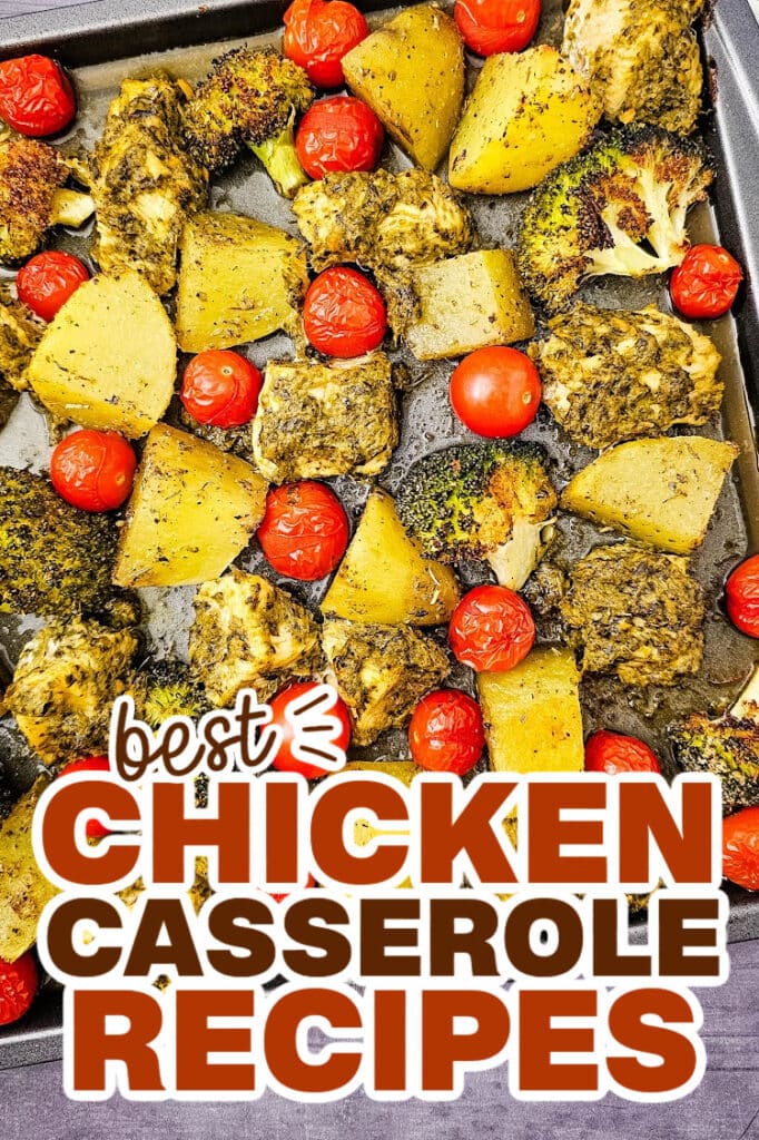 chicken casserole recipes - Sheet Pan Pesto Chicken copy
