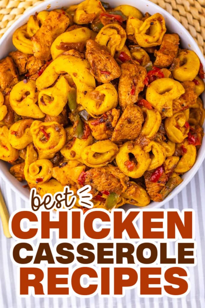 chicken casserole recipes - Southwest Ranch Chicken Tortellini copy