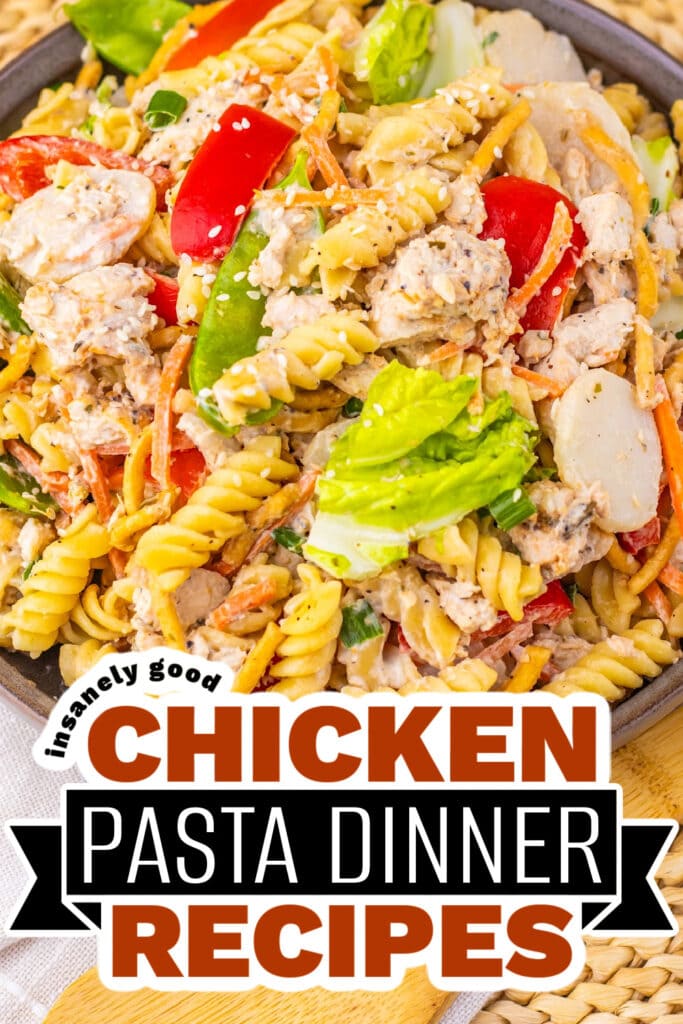 chicken pasta dinner - Chinese Chicken Pasta Salad copy