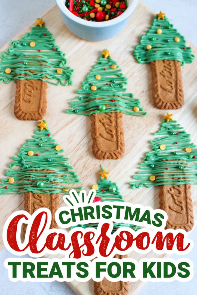 christmas classroom treats - Biscoff Chocolate Christmas Tree copy