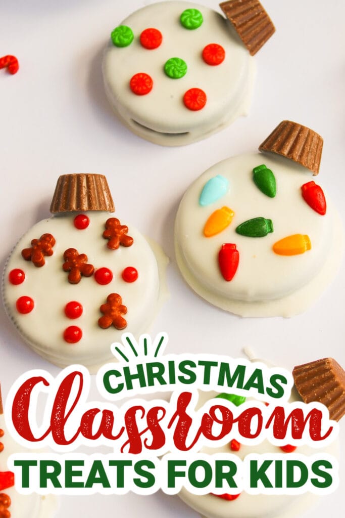 christmas classroom treats - Christmas Ornament Oreos copy