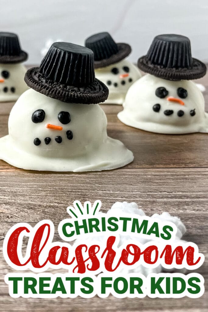 christmas classroom treats - Cookie Dough Snowman Truffles copy