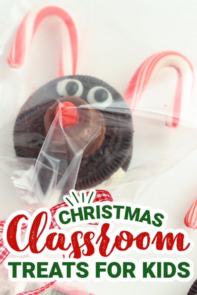 christmas classroom treats - Reindeer Oreo Pops copy