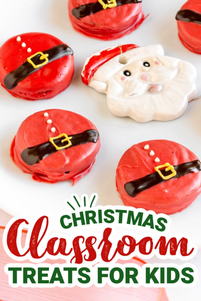 christmas classroom treats - Santa Oreos copy