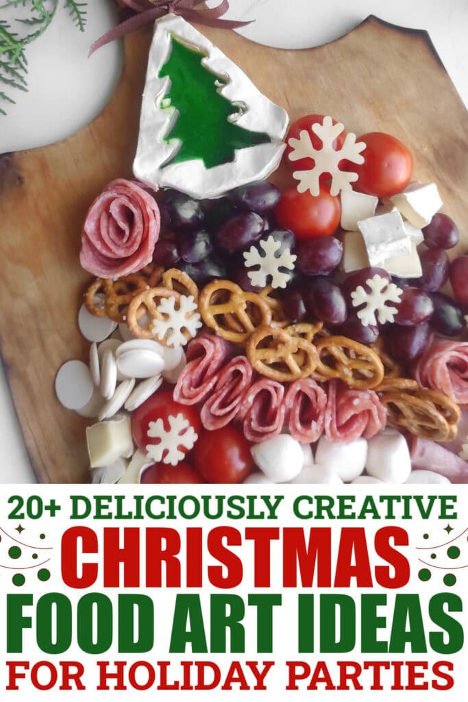 christmas food art - Christmas Tree Charcuterie Board copy