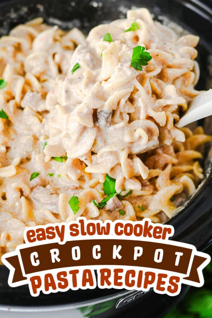 crockpot pasta recipes - Crockpot Beef Stroganoff copy
