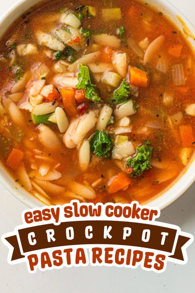 crockpot pasta recipes - Slow Cooker Minestrone copy
